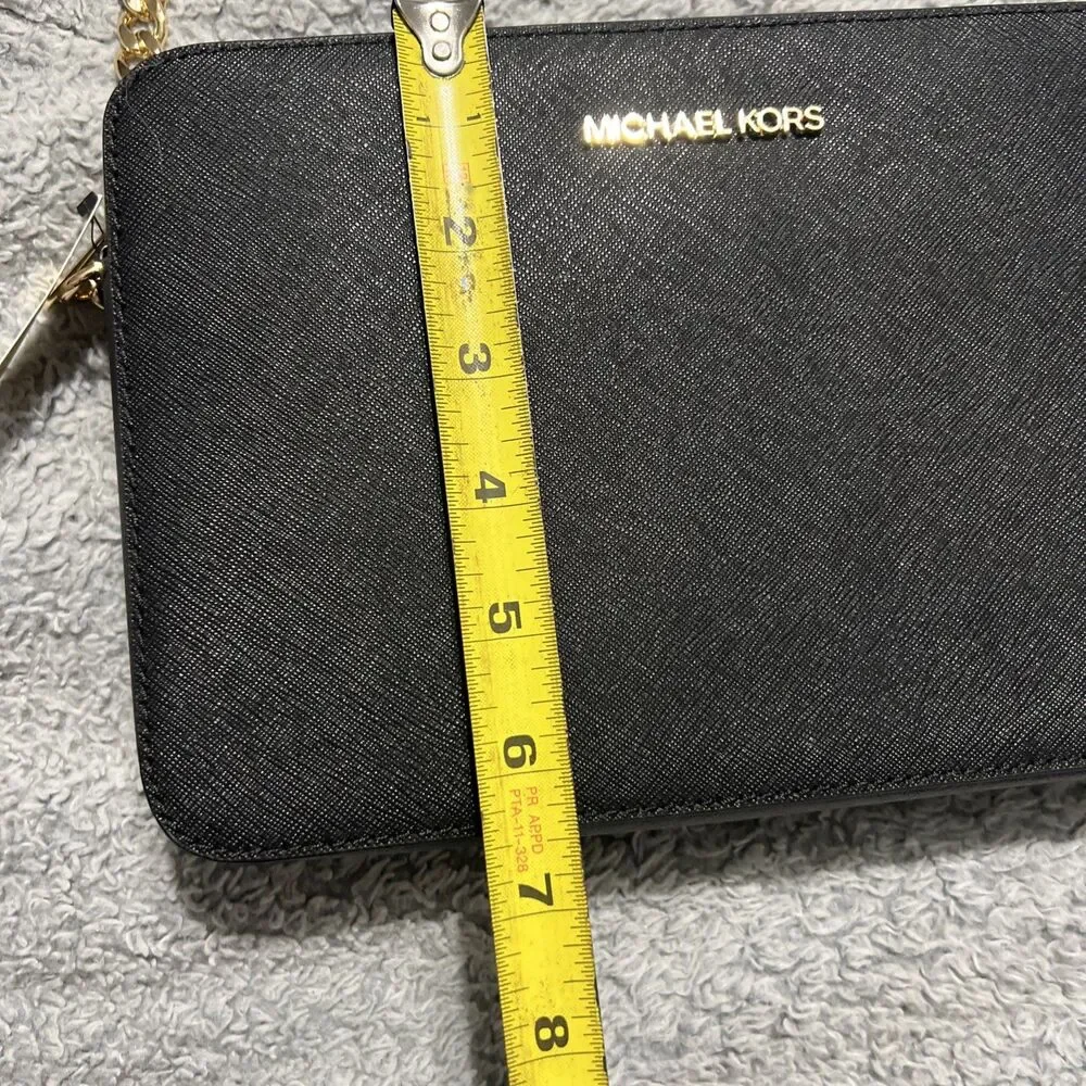Michael Kors Saffiano leather black Crossbody bag